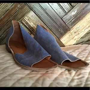 Free People Wrap Flat Denim Size 38